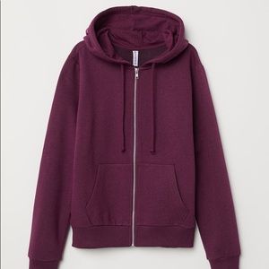 Purple zip up